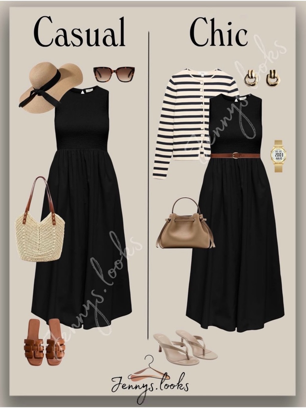 Capsule Wardrobe Minimalist Classic Timeless J. Jill Sleeveless Black Dress - Picture 2 of 4